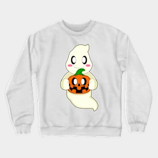 Ghost Halloween Pumpkin Crewneck Sweatshirt